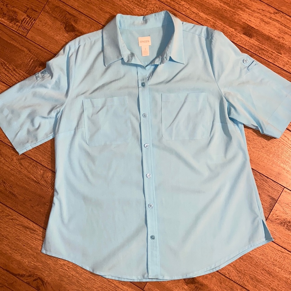 Chico's Blue Blouse